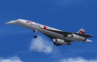 Screenshot of British Airways Poppy 2003 Concorde in flight.