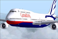 Screenshot of Canadian Boeing 747-400 "Goose" in flight.