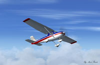 Screenshot of Cessna 152 Aerobat in flight.