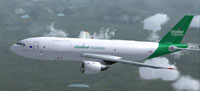 Screenshot of Channel Express Airbus A300B4-200 in flight.