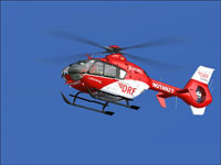 Screenshot of DRF Eurocopter EC135 in flight.