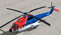 Screenshot of a Eurocopter on the ground.