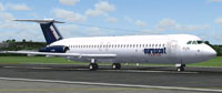 Screenshot of Euroscot Airlines BAC 1-11 500 on runway.