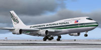 Screenshot of Evergreen Boeing 747-300 taking off.