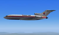 Screenshot of First Air Canada Boeing 727-100 in flight.