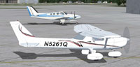 Screenshot of Cessna 150 on the ground.