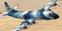 Screenshot of Iran Air Force P-3F in flight.
