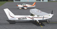 Screenshot of Cessna 150 on the ground.