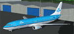 Screenshot of KLM Boeing 737-800 on the ground.