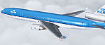 Screenshot of KLM McDonnell Douglas MD-11 in flight.