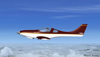 Screenshot of Lancair G-1000 in flight.