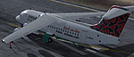 Screenshot of Manx Airlines BAe 146-300 on runway.