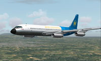 Screenshot of Mediterranea Virtual Convair 990A in flight.