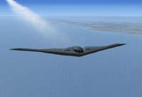 Screenshot of Northrop Grumman B-2A in flight.
