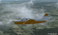 Screenshot of Piper PA-28 Arrow G-1000 in flight.