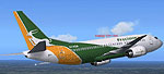 Screenshot of Precision Air Boeing 737-300 in flight.