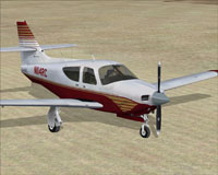 Screenshot of Rockwell AC11 Commander 114 N114RC on the ground.