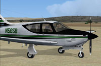 Screenshot of white/black/green Rockwell AC11 Commander 114.