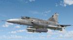 Screenshot of SAAF Cheetah C in flight.