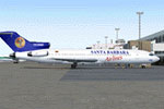 Screenshot of Santa Barbara Boeing 727-200 on the ground.