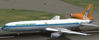 Screenshot of South Africa Airlines L-1011-500 on runway.