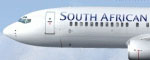 Screenshot of South African Airways Boeing 737-800 in flight.