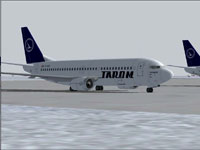 Screenshot of TAROM Boeing 737-38J on the ground.