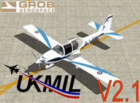 Screenshot of UKMIL Grob Tutor in flight.