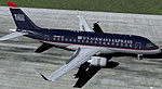 Screenshot of USAir Embraer 170 on runway.