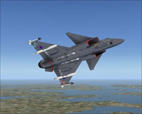 Screenshot of FA-201 Kestrel in flight.