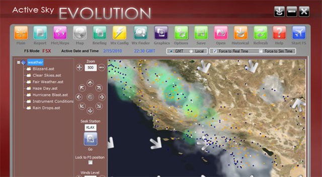 fsx real time weather