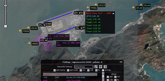 flightgear map