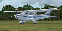 Cessna 182 Skylane on grass.