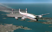 Screenshot of 20th Century Airlines L1049E in flight.