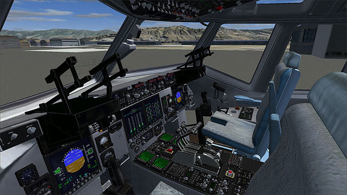 Image showing the 3D Virtual Cockpit in the Virtavia Globamaster III.