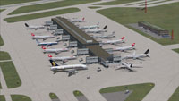 Screenshot of Zurich International Airport, Switzerland.