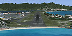 Aerial view of Princess Juliana International Airport.