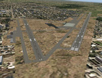 Aerial view of Idaho Falls Regional Airport.