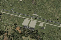 Aerial view of Katunayake Airport.