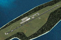 Aerial view of Male Int'l Airport.