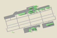 Overview of Moscow Sheremetyevo, Russia.