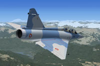 Screenshot of AI MAIW Mirage 2000 in flight.