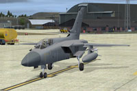 Screenshot of AI MAIW RAF Coningsby Tornado on the ground.