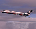 Screenshot of AMX McDonnell Douglas MD-87 in flight.
