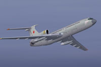 Screenshot of AV-MF Tupolev Tu-154B2 in flight.