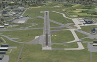 Aerial view of Aberdeen Airport.