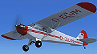 Screenshot of Aero Club Coburg Piper J-3 Cub in flight.