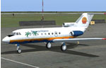 Screenshot of Aerocaribbean Yakovlev-40K on the ground.