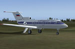 Screenshot of Aeroflot Yak-40 on the ground.