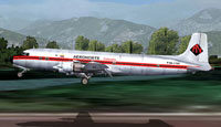 Aeronorte Colombia DC-6 HK-1700 taking off.